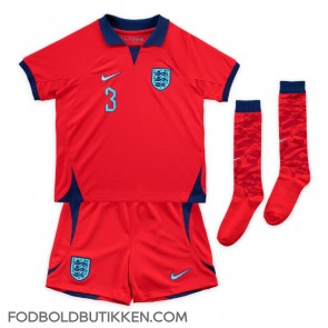 England Luke Shaw #3 Udebanetrøje Børn VM 2022 Kortærmet (+ Korte bukser)